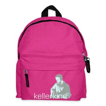 Gitarrist "Kellerkind" (Schwarz und weiß) - Kinder Rucksack - Fuchsia - Vorne