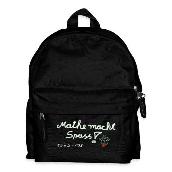 Mathe macht Spass ! - Kinder Rucksack - Schwarz - Vorne