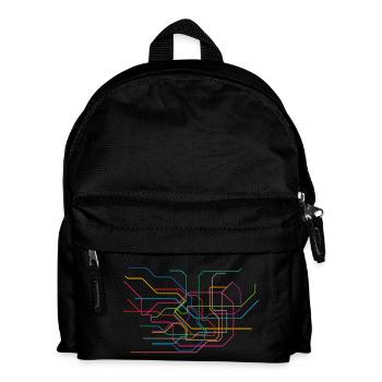 Tokyo Subway Map - Kids' Backpack - black - Front