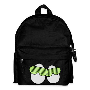 Funky Eggs - Kids' Backpack - black - Front