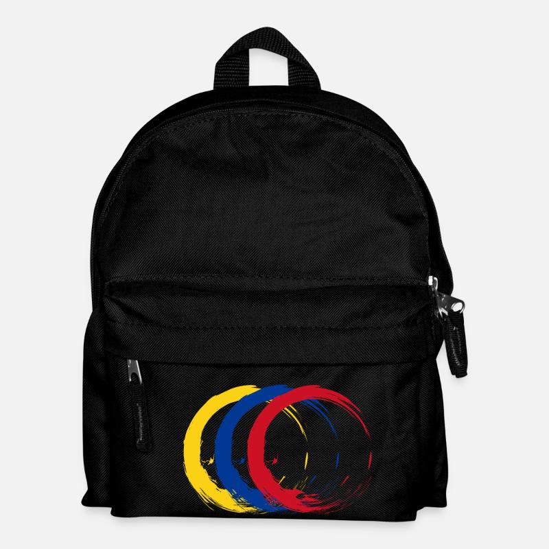 Flagge Kolumbien - Kinder Rucksack - Schwarz