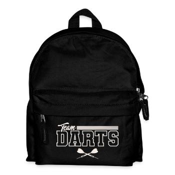 Dart Darten Darts Team - Kinder Rucksack - Schwarz - Vorne