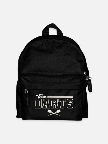 Dart Darten Darts Team - Kinder Rucksack - Schwarz