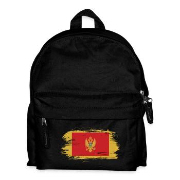 Montenegro vintage flag - Kids' Backpack - black - Front