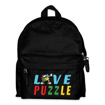 Love Puzzle - Kids' Backpack - black - Front