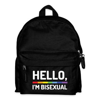 Bonjour, je suis bisexuel - Sac à dos Enfant - noir - Devant