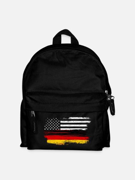 Drapeau Grunge Coup de pinceau - Sac à dos Enfant - noir