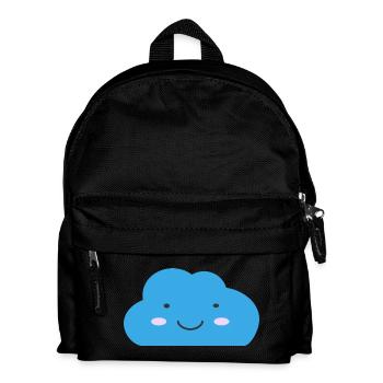 Nuage Kawaii - Sac à dos Enfant - noir - Devant