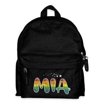Vorname Mia Mädchenname Namensgeschenk - Kinder Rucksack - Schwarz - Vorne