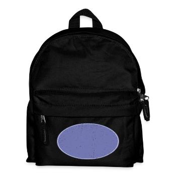 Ovaler Background Hintergrund schmutzig violett - Kinder Rucksack - Schwarz - Vorne