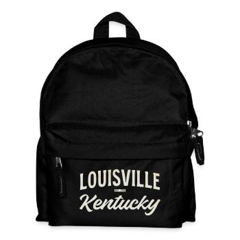 Lettrage vintage de Louisville, Kentucky - Sac à dos Enfant - noir - Devant