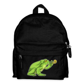 Frog Birthday Toad - Kids' Backpack - black - Front