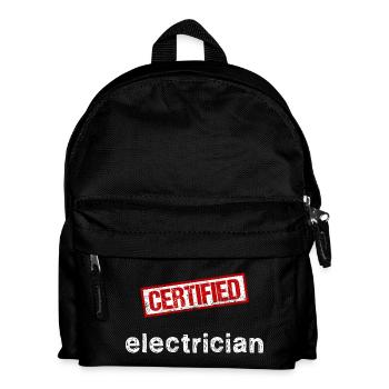 Électricien - Sac à dos Enfant - noir - Devant