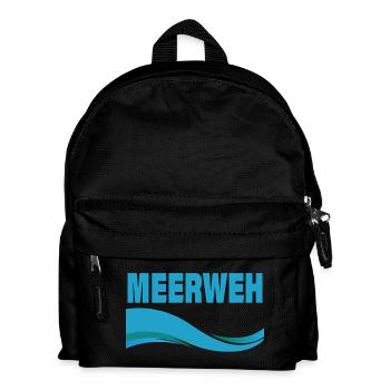 MEERWEH - Kinder Rucksack - Schwarz - Vorne