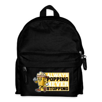 ALWAYS POPPING NEVER STOPPING - POPCORN - Kids' Backpack - black - Front