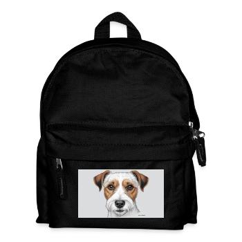 Parson Russel Terrier - Kinder Rucksack - Schwarz - Vorne
