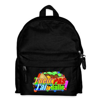 J'peux pas j'ai la dalle ! - Sac à dos Enfant - noir - Devant