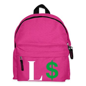 Letter l dollar - Kids' Backpack - fuchsia - Front