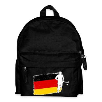 Joueurs de hockey sur gazon Allemagne Flag Hockey sur gazon - Sac à dos Enfant - noir - Devant