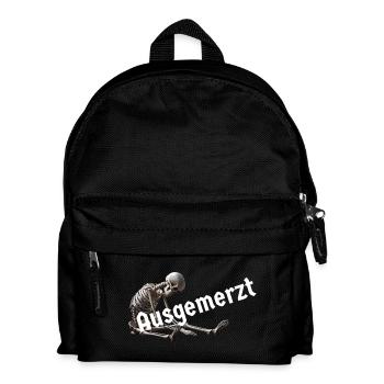 Betruebtes Skelett ausgemerzt - Kinder Rucksack - Schwarz - Vorne