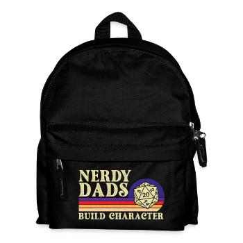 Les papas ringards créent un personnage de jeu de rôle sur table Geek Life - Sac à dos Enfant - noir - Devant