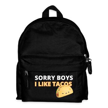 Sorry Boys I Like Tacos T-shirt graphique - Sac à dos Enfant - noir - Devant