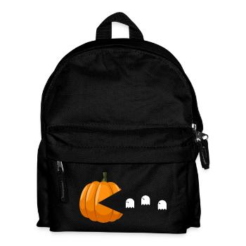 citrouille manger des fantômes drôle Halloween - Sac à dos Enfant - noir - Devant
