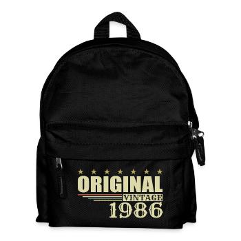 Anniversaire de 1986 - 1986 - Sac à dos Enfant - noir - Devant