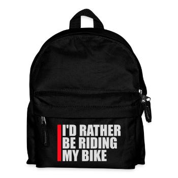 Cyclisme Je préfère faire du vélo - Sac à dos Enfant - noir - Devant
