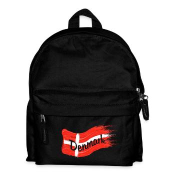 Danish flag - Kids' Backpack - black - Front