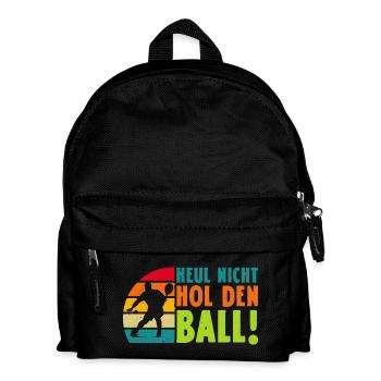 Padelspiel HEUL NICHT HOL DEN BALL Lustiges - Kinder Rucksack - Schwarz - Vorne