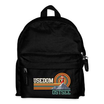 Island USEDOM BALTIC SEA Holiday Lighthouse Funny - Kids' Backpack - black - Front
