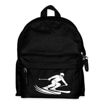 Ski Silhouette - Kids' Backpack - black - Front