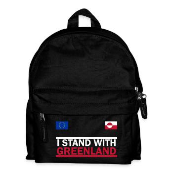 I support Greenland - Greenland - Kids' Backpack - black - Front