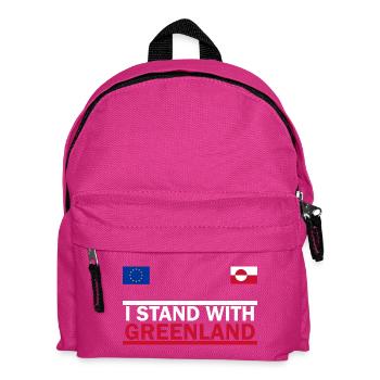 I support Greenland - Greenland - Kids' Backpack - fuchsia - Front
