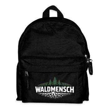 Waldmensch – Connecté à la nature - Sac à dos Enfant - noir - Devant