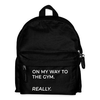 Auf dem Weg zum Training. Wirklich. - Kinder Rucksack - Schwarz - Vorne
