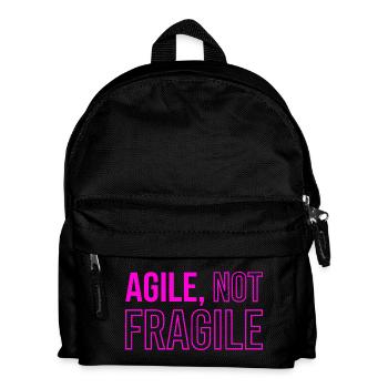 Agile Development, Scrum Coach Hoodie - Kids' Backpack - black - Front