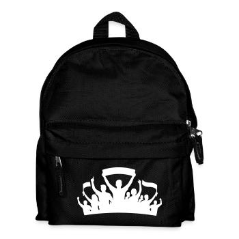 Fans Gruppe Silhouette - Kinder Rucksack - Schwarz - Vorne