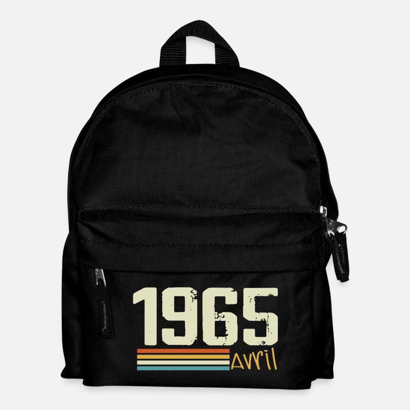 Born in April 1965 - Kids' Backpack - black