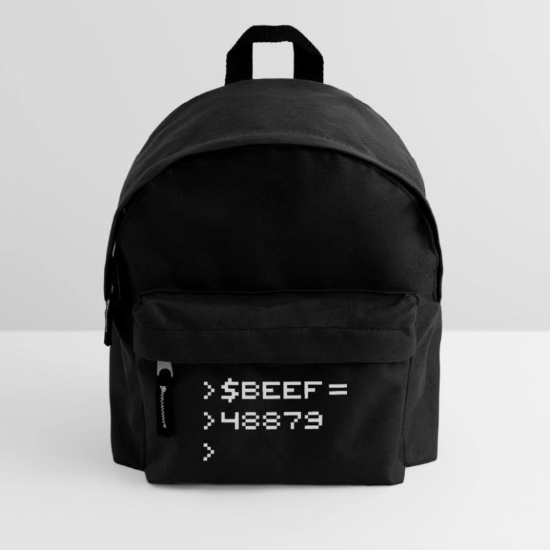 BEEF 8-bit Code Nerd Pixel Terminal Rétro Sac à dos Enfant