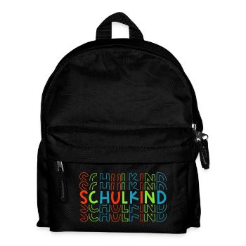 Schulkind Einschulung Schulanfang - Kinder Rucksack - Schwarz - Vorne
