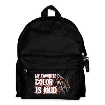 Meine Lieblingsfarbe Ist Schlamm - Kinder Rucksack - Schwarz - Vorne
