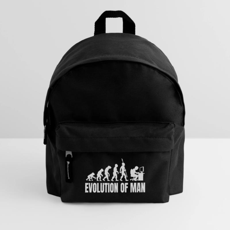 Programmierer Computerfreak Evolution Retro Kinder Rucksack