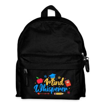 Enseignante de maternelle Chuchoteur d’esprit Institutrice de maternelle - Sac à dos Enfant - noir - Devant