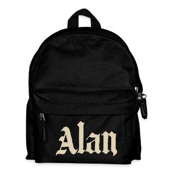 Alan Gothic Schriftkunst - Kinder Rucksack - Schwarz - Vorne