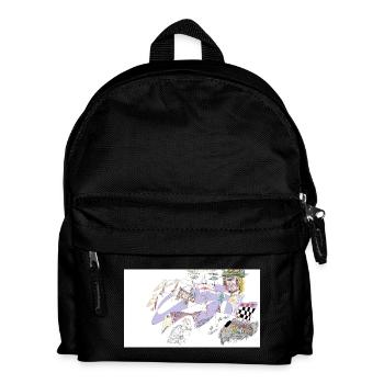 Daydreaming about Birds - Kids' Backpack - black - Front