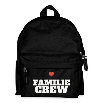 Familie Crew Family Zusammenhalt Team Liebe Gruppe - Kinder Rucksack - Schwarz - Vorne