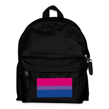 Drapeau de la fierté bisexuelle - Sac à dos Enfant - noir - Devant