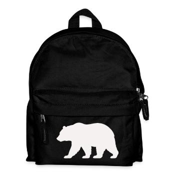 Silhouette d’ours - Sac à dos Enfant - noir - Devant